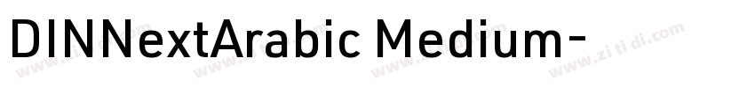 DINNextArabic Medium字体转换